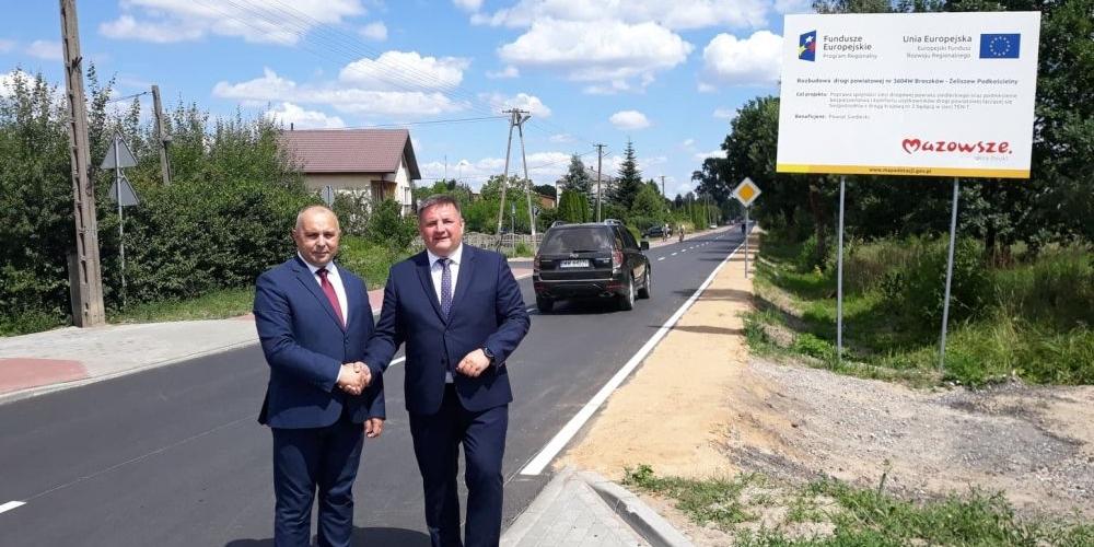 Starosta siedlecki Dariusz Stopa i wójt Grzegorz Góral