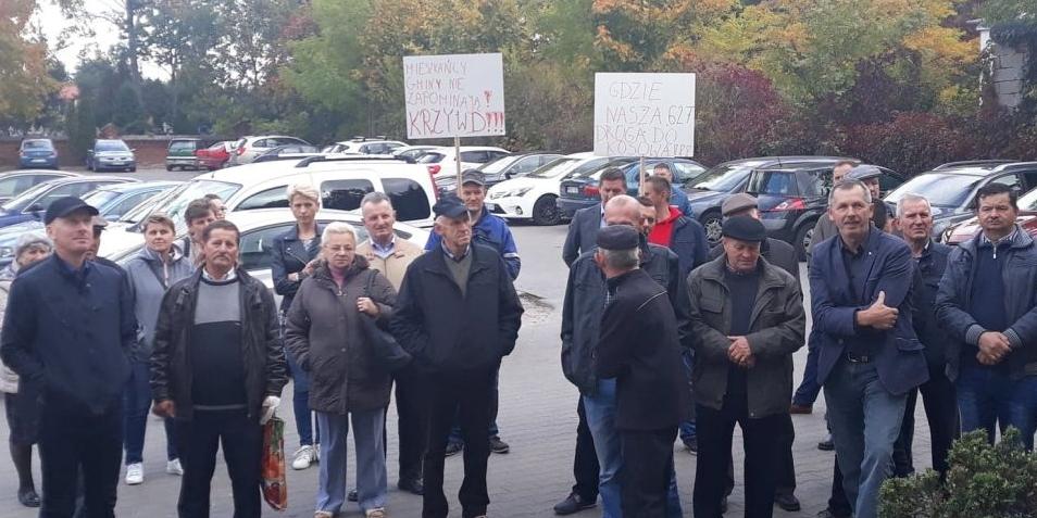 Protestujący mieszkańcy 