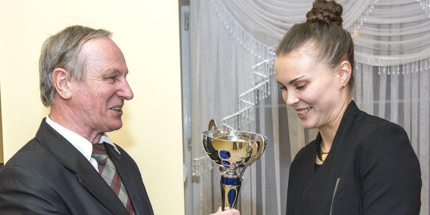 Katarzyna Grzybowska-Franc i jej trener z czasów gry w Pogoni, Jan Sochacki fot. Janusz Mazurek - fot. 