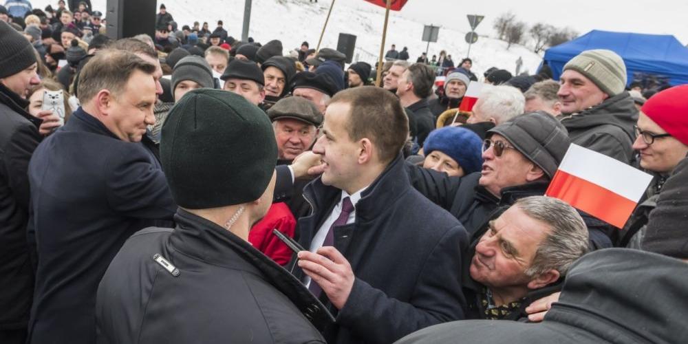 Prezydent Duda wśród siedlczan.Fot Janusz Mazurek