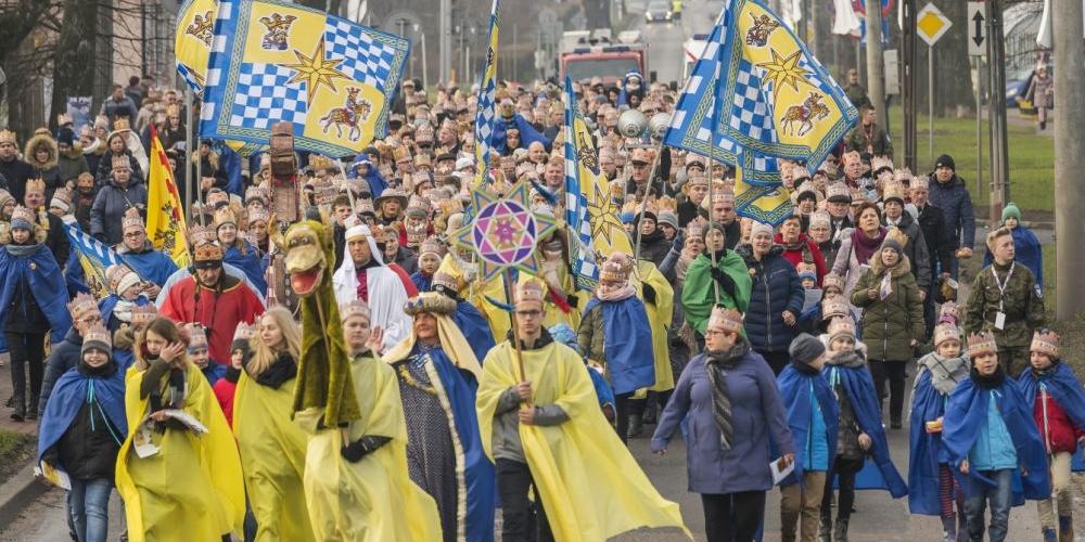 Orszak Trzech Króli w Sokołowie podlaskim. 