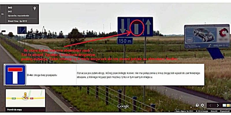 Siedleckie absurdy drogowe. Graf. Z. Marciniuk - fot. 