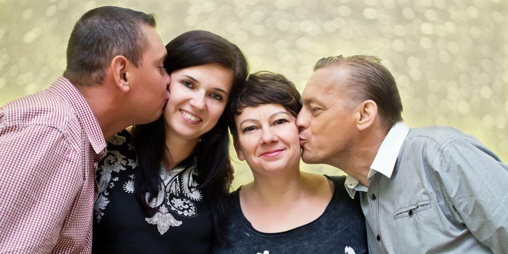 Katarzyna z bratem i Monika z mężem. Fot. A. Król - fot. 