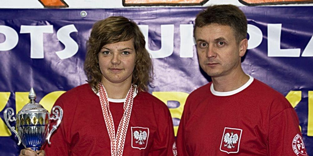 Anna Maksim, podopieczna Zenona Pawlikowskiego i jej trener. - fot. 