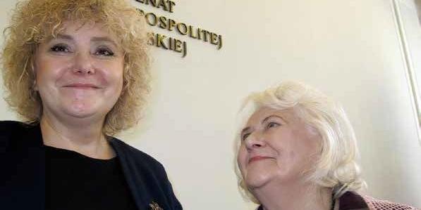 Wicemarszałek Maria Koc z mamą Cecylią Jurczak w Senacie fot. Bono - fot. 