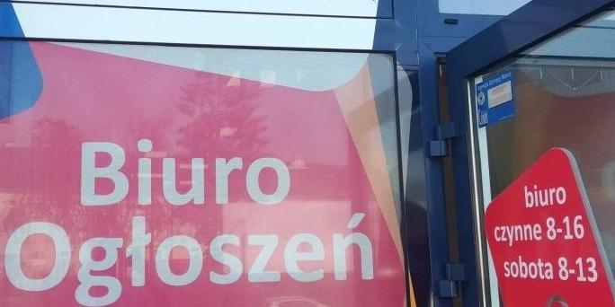 Biuro ogłoszeń TS przy ulicy Armii Krajowej w Siedlcach