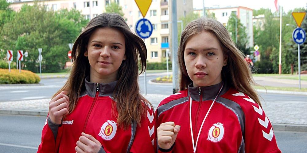 Joanna Kleszcz i Marta Maksim na Mistrzostwach Polski Juniorek w boksie, Grudziądz, maj 2014 r. Fot. Z. Pawlikowski - fot. 