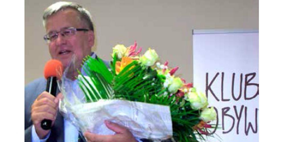 Bronisław Komorowski na spotkaniu Klubu Obywatelskiego w Mińsku Mazowieckim. Fot. BoNo - fot. 
