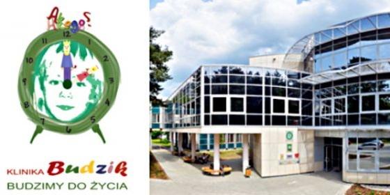 Nagłówek strony internetowej Kliniki „Budzik” (http://www.klinikabudzik.pl/kontakt.php). - fot. 