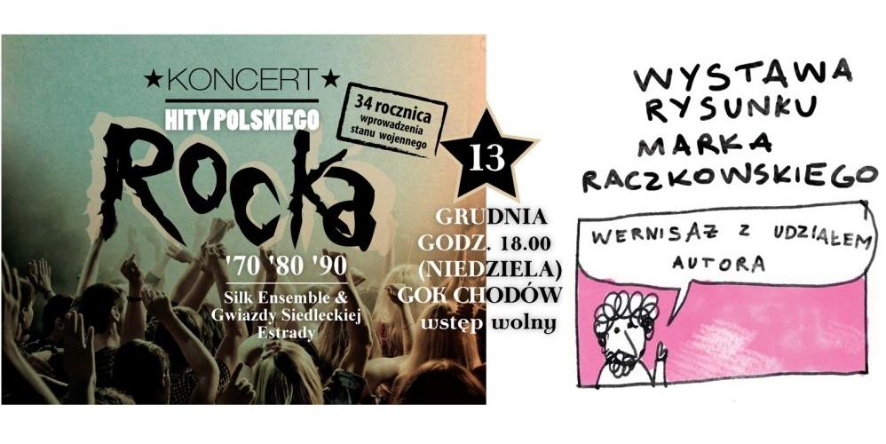 Z afisza organizatorów koncertu i wernisażu. - fot. 