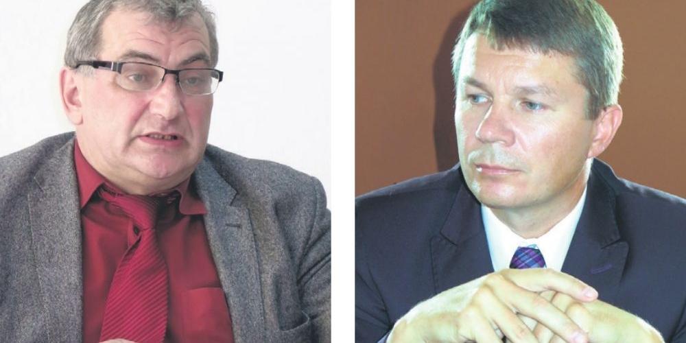 Od lewej: Kazimierz Hawryluk, wójt Starej Kornicy i Dariusz Melech, radny powiatu łosickiego. Fot. M. Celińska - fot. 