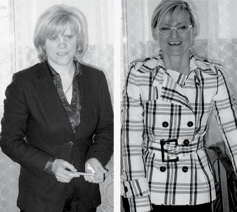 Od lewej: Małgorzata Seremak
nowa przewodnicząca
Rady Miasta w Łaskarzewie, Beata Kozikowska
odwołana przewodnicząca 
Rady Miasta w Łaskarzewie - fot. 