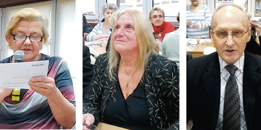 Od lewej: Marianna Celińska, Teresa Kosmala, Tadeusz Lewczuk. - fot. 