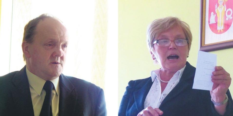 Jan Michalak i przewodnicząca rady Zofia Czubek. Fot. B. Szumowski - fot. 