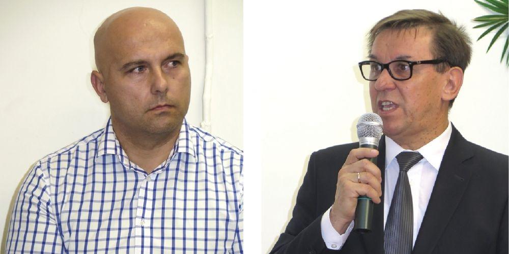 Były skarbnik Jarosław Klimaszewski i wójt Sarnak, Andrzej Lipka. Fot. M. Celińska - fot. 