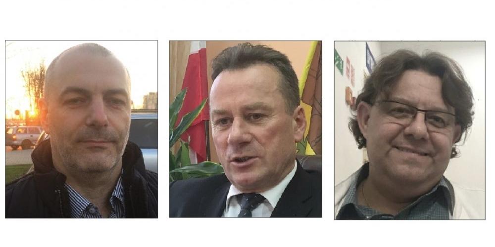 Od lewej: Radny Maciej Kurowski, Wójt Waldemar Sabak, radny sejmiku Mazowsza Krzysztof Żochowski - fot. 