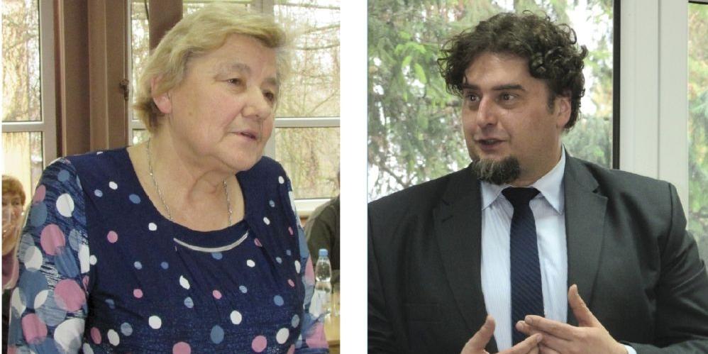 Marianna Celińska i Burmistrz Mariusz Kucewicz - fot. 