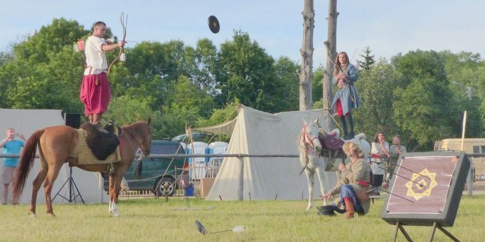 Pokaz konny Tatarów Polskich, fot. Aneta Abramowicz-Oleszczuk