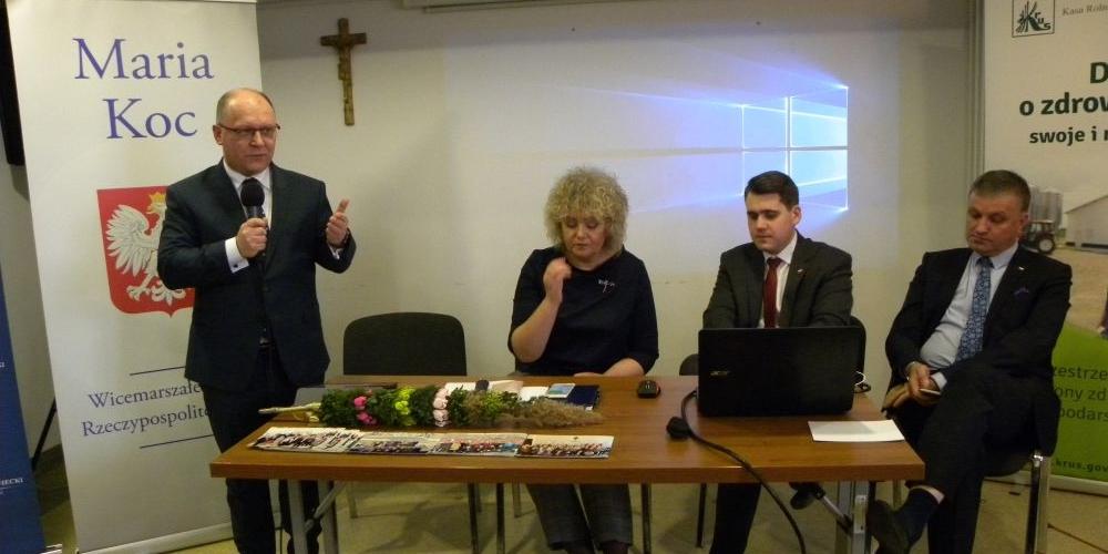 Spotkanie wojewody mazowieckiego w Węgrowskim Ośrodku Kultury.  fot. sej