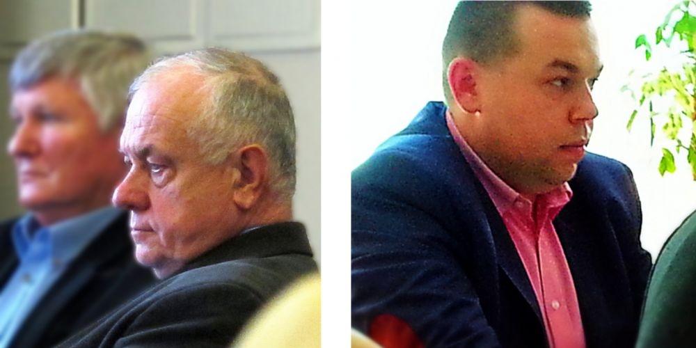 Od lewej - były już dyrektor ZGL, Mieczysław Kołtan i nowy szef tej firmy, Sławomir Rzymowski. Fot. PGL