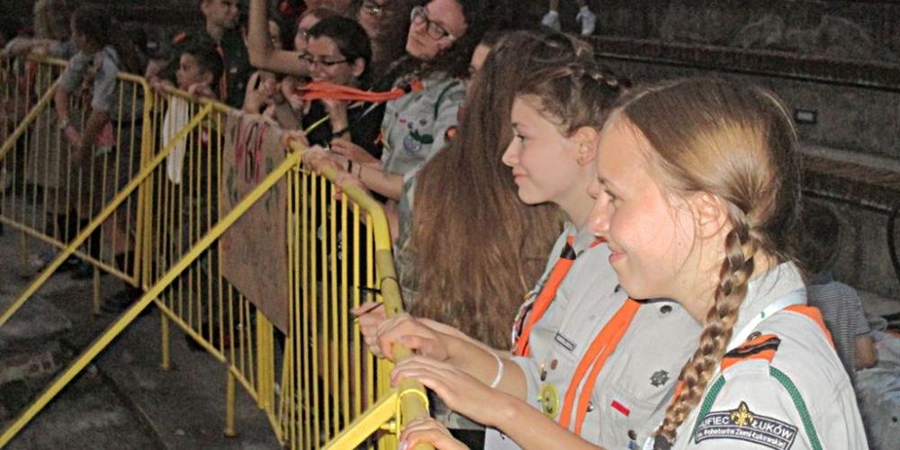 Harcerze z Łukowskiego Hufca ZHP na festiwalu w Białej Podlaskiej. Fot. Arch. KH ZHP w Łukowie - fot. Arch. KH ZHP w Łukowie