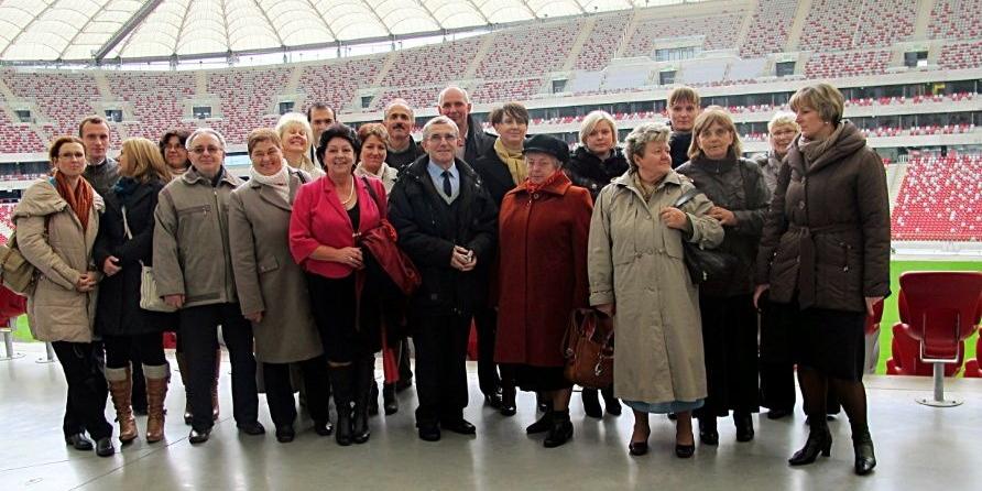 Aktywiści gminnych organizacji społecznych z wizytą na warszawskim Stadionie Narodowym. Fot. Arch. GOK w Łukowie - fot. 