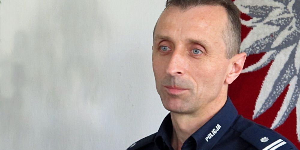 Podinspektor Ireneusz Bogusz, nowy zastępca komendanta powiatowego policji w Łukowie. Fot. PGL - fot. 