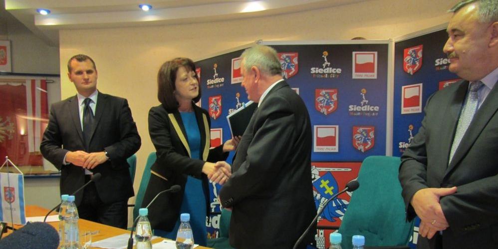 Od lewej: P. Karaś, J. E. Orzełowska, W. Kudelski i  K. Paryła  - fot. 