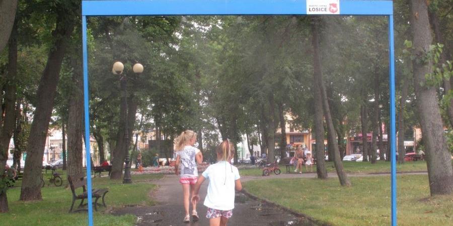 Kurtyna wodna w parku im. króla Aleksandra Jagiellończyka, fot. Aneta Abramowicz-Oleszczuk