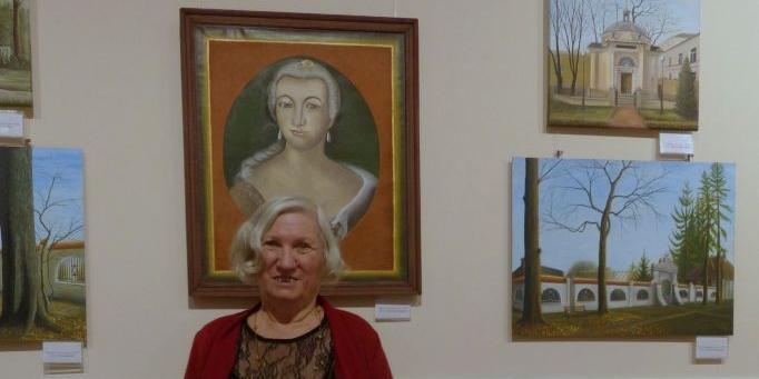 Pani Irena Szlachowicz i jej prace, fot. Ana