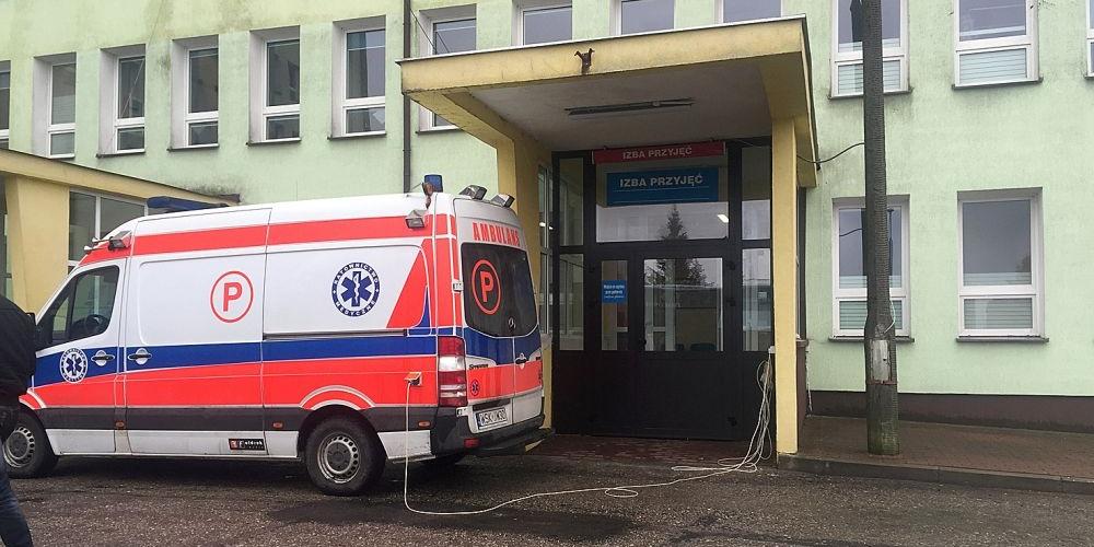 Wejście do izby przyjęć sokołowskiego szpitala fot. JP - fot. 