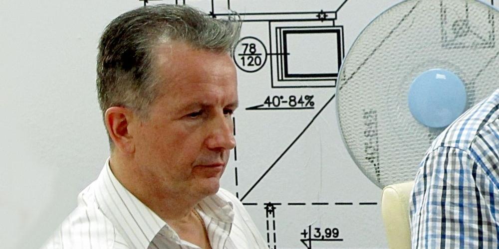 Radny powiatowy, Krzysztof Szcześniak z Siedlisk w gminie Wojcieszków od marca będzie nadzorował SP ZOZ i rozbudowę łukowskiego szpitala. Fot. PGL