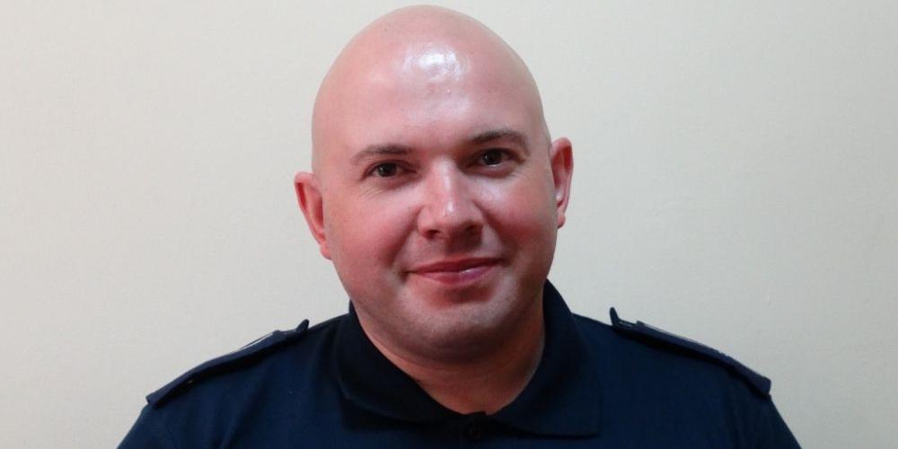 Mł. asp. Mariusz Kondraciuk  - fot. fot. arch KPP Węgrów