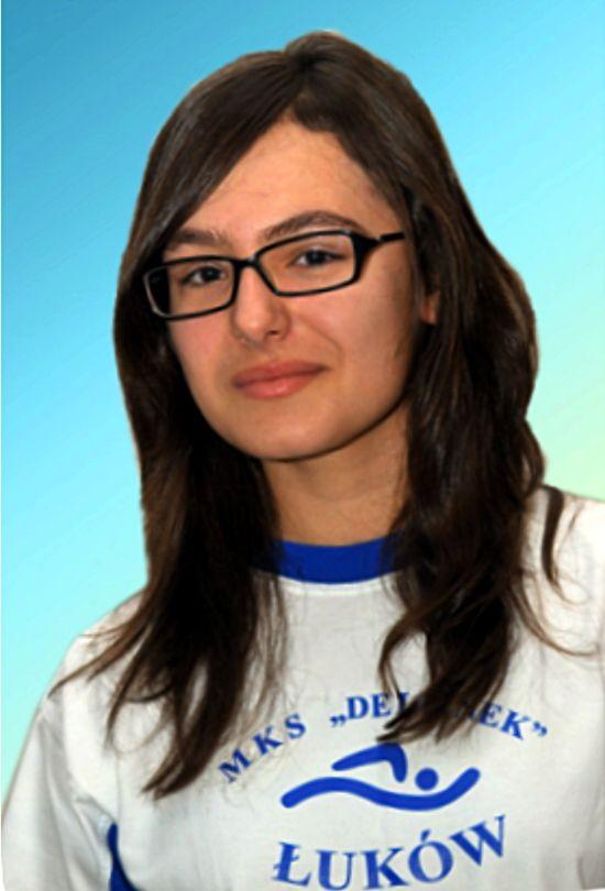 Liliana Kamińska, zdobywczyni złotego i srebrnego medalu na Mistrzostwach Polski Juniorów Młodszych w Pływaniu. Fot. Arch. MKS „Delfinek” - fot. 