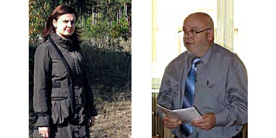Burmistrz Łaskarzewa - Lidia Sopel-Sereja i założyciel Stowarzyszenia Miast i Gmin Powiatu Garwolińskiego „Wspólnota Powiatowa” - Zbigniew Marciniuk. Fot. J. Janusz - fot. 