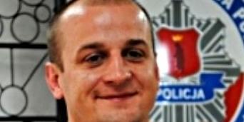 Nagrodzony policjant z Łukowa, sierż. Marcin Warpas. Fot. Arch. KPP w Łukowie - fot. 
