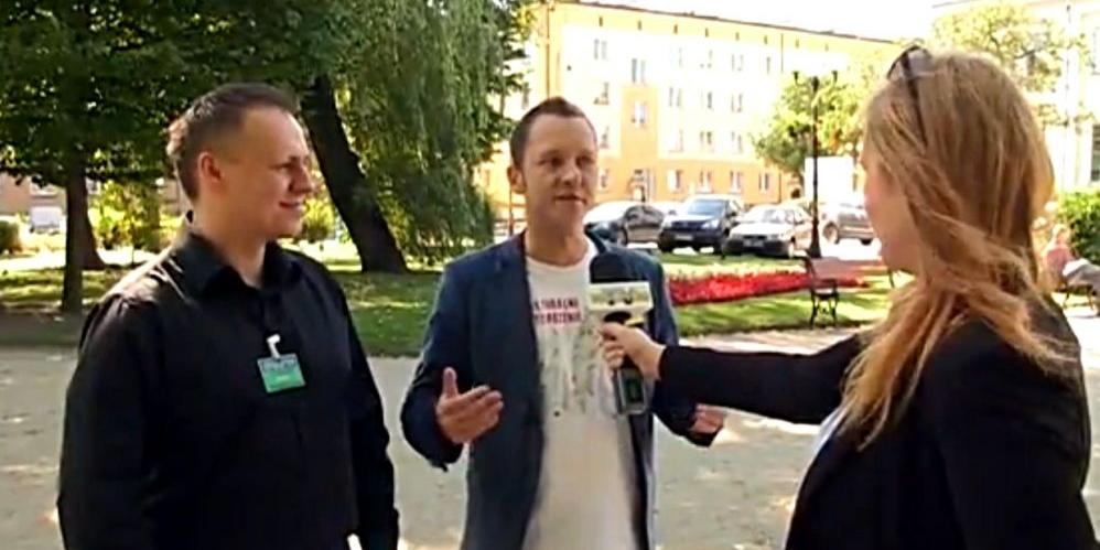 Kadr z wywiadu telewizyjnego „TV Wschód”. - fot. 