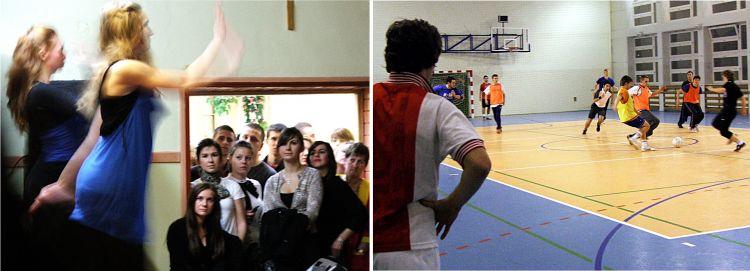 Poniedziałkowe zajęcia kulturalne i sportowe w I LO w Łukowie. Razem z uczniami „Kościuszki” bierze w nich udział młodzież z Hiberniaschule w Herne (Niemcy). Fot. PGL - fot. 