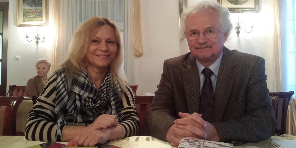 Joanna Woszczyńska i o. Wacław Oszajca podczas seminarium 