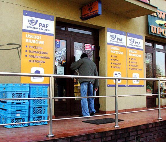 Punkt ajencyjny Operatora Pocztowego PAF od dziś jest zamknięty na cztery spusty. Fot. PGL - fot. 