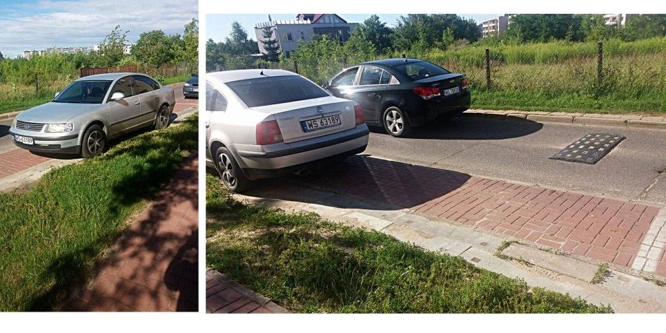 Zaparkował na dwóch miejscach. Jak lord. Fot. A. Romaniuk - fot. 