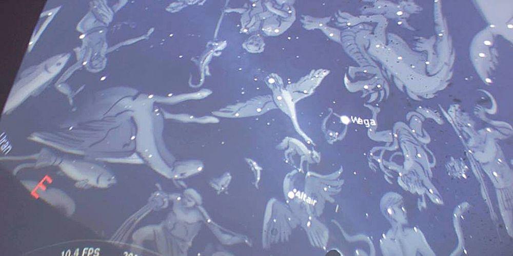 Obraz nieba widziany w planetarium - fot. fot. arch.
