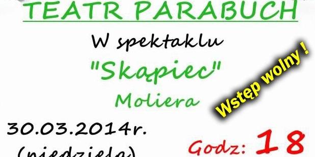 Plakat promujący spektakl źródło: http://www.dkkaluszyn.pl/ - fot. 