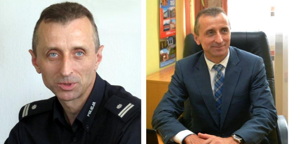 Podinspektor Ireneusz Bogusz w chwili obejmowania stanowiska I Zastępcy KPP w Łukowie i nowy zastępca wójta gminy Radzyń Podlaski. Fot. (PGL), arch. UG Radzyń Podlaski - fot. 