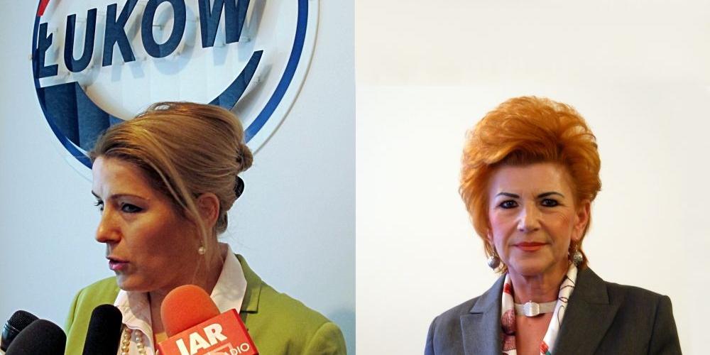 W „Łmeacie” zmiana. Grażynę Prokopiuk (z lewej) na stanowisku prezesa firmy zastąpiła Irena Grzesiak. Fot. PGL - fot. 