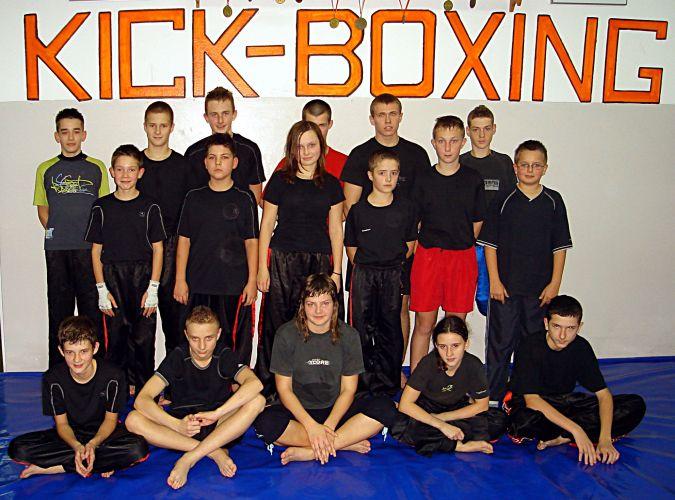 Sekcja kick boxingu łukowskiego Policyjnego Towarzystwa Sportowego. - fot. 