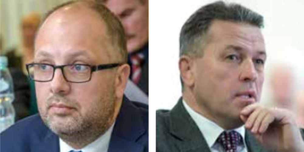 Mariusz Dobijański i Andrzej Sitnik, siedleccy radni zdegustowani po ogłoszeniu rozliczenia wydatków z miejskiego funduszu przeciwdziałania alkoholizmowi i uzależnieniom. Fot. J. Mazurek - fot. 