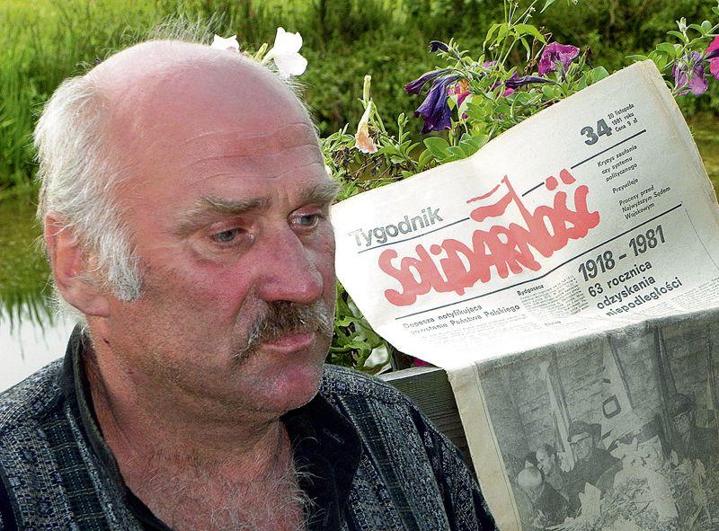 Krzysztof Olkowicz, uczestnik strajków sierpniowych na Wybrzeżu dziś jest już pięćdziesięciolatkiem. Fot. PGL - fot. 