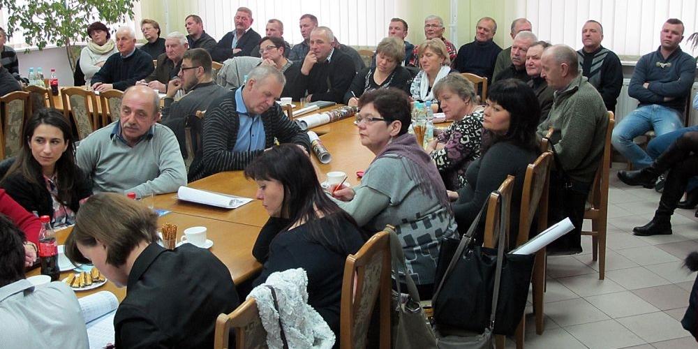 Sołtysi i mieszkańcy miejscowości Borek Miński. Fot. Bono - fot. 