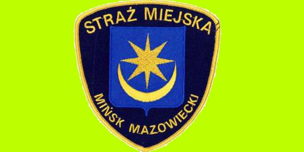 Plakietka Straży Miejskiej w Mińsku Mazowieckim. - fot. 